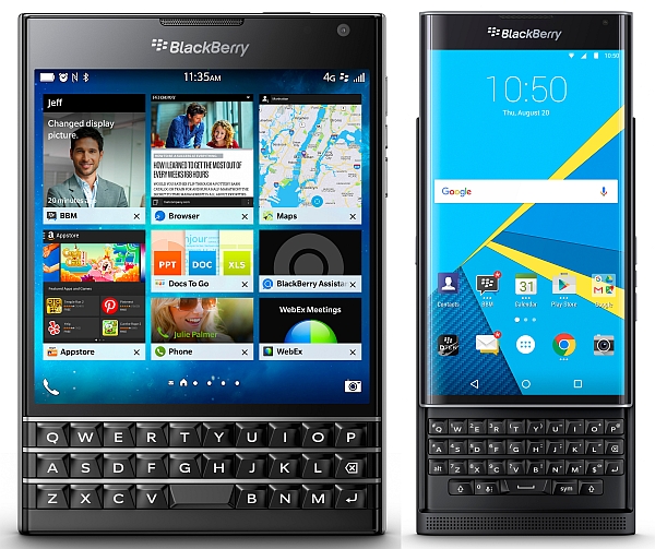 BlackBerry Passport und Priv © blackberry.com / BlackBerry