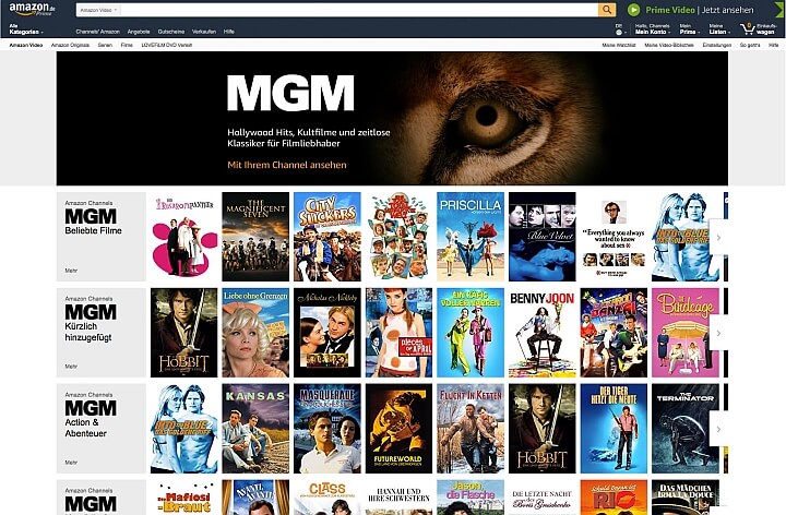 Amazon MGM Channel © amazon-presse.de / Amazon