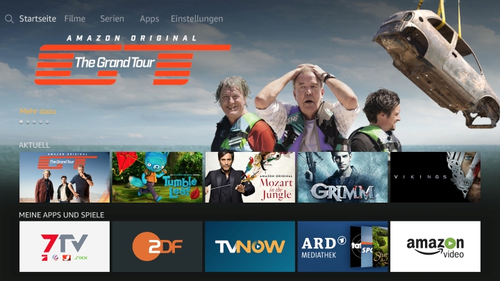 Amazon Fire TV Stick - Neuer Homescreen © amazon-presse.de / Amazon