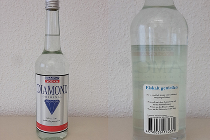 Diamond Vodka © nrw.de / Verbraucherschutzministerium NRW