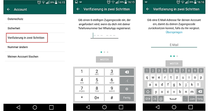 WhatsApp Zwei-Faktor-Authentifizierung - Bild: © news-mag.de